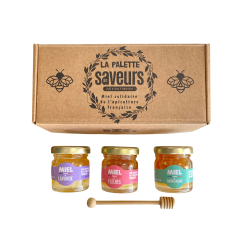 Coffret La Palette des Saveurs 3 pots de miel BIO