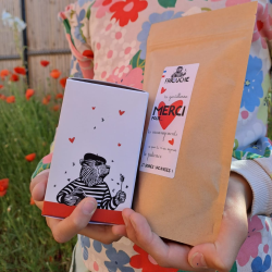 Duo coffret miel et billes fourrées à offrir maîtresse, maître ou ATSEM