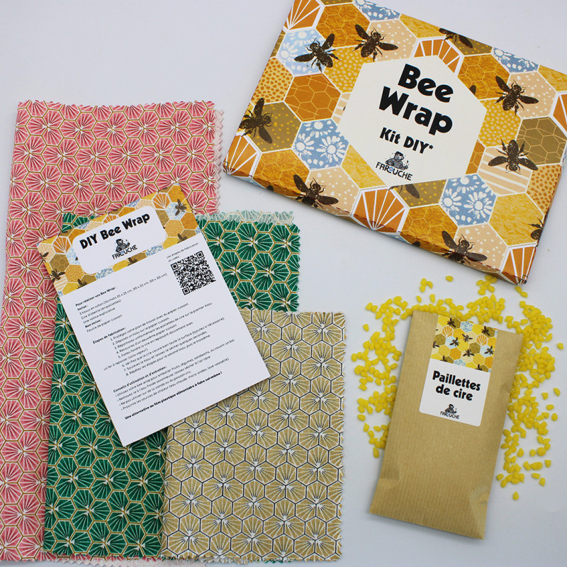 KIT 3 Bee Wrap à faire soi-même
