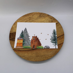 Carte à message Hubert...