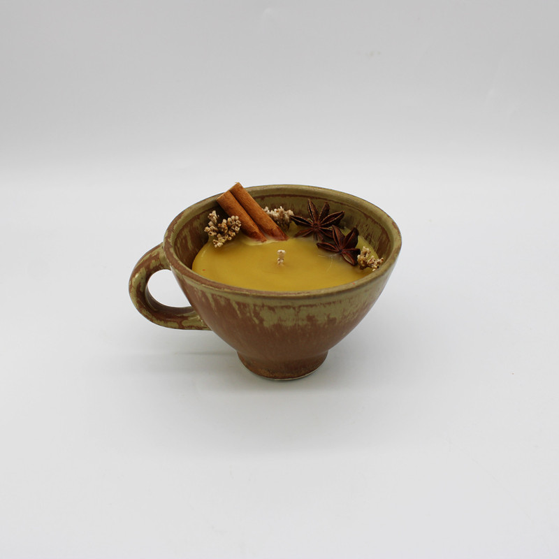 Bougie à la cire d’abeille – Édition limitée Farouche x Atelier Déco'Logie