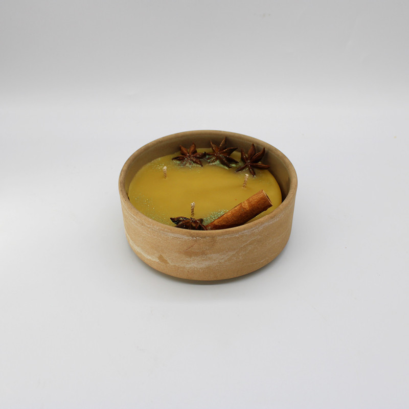 Bougie à la cire d’abeille – Édition limitée Farouche x Atelier Déco'Logie