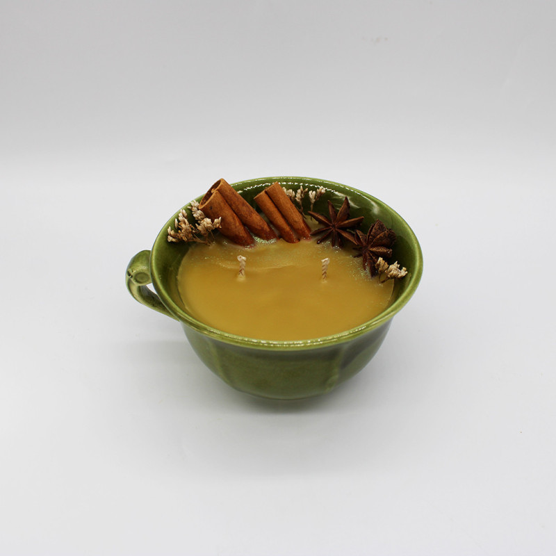 Bougie à la cire d’abeille – Édition limitée Farouche x Atelier Déco'Logie