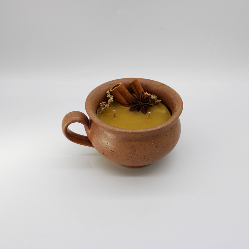 Bougie à la cire d’abeille – Édition limitée Farouche x Atelier Déco'Logie