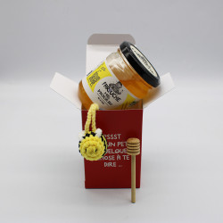 Mini porte-clé abeille en crochet