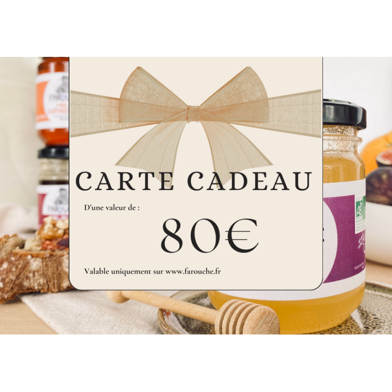 Carte Cadeau Farouche 80 €