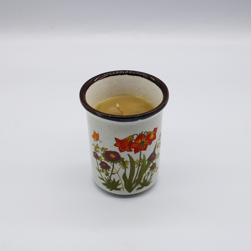 Bougie à la cire d’abeille Farouche x Atelier Déco'Logie