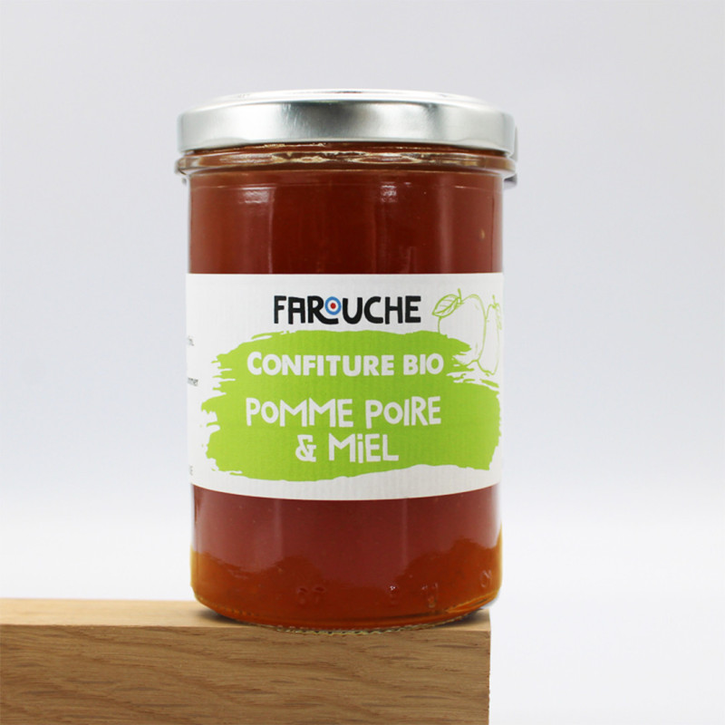 Confiture BIO Pomme Poire & Miel - 250g