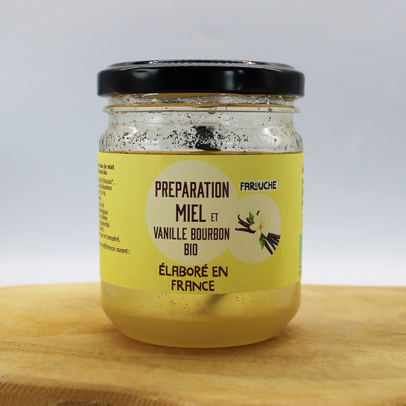 Préparation à base de miel d'Acacia et de Vanille Bourbon BIO