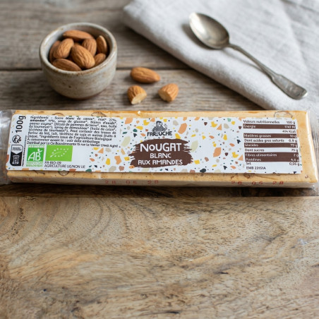 Nougat blanc aux amandes