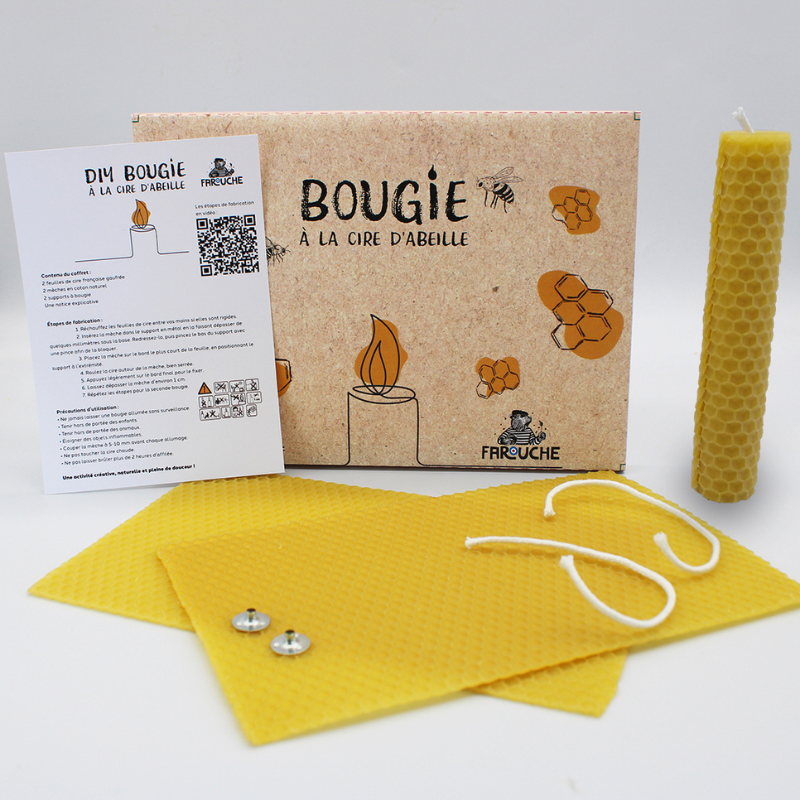 Bougies en cire d'abeille